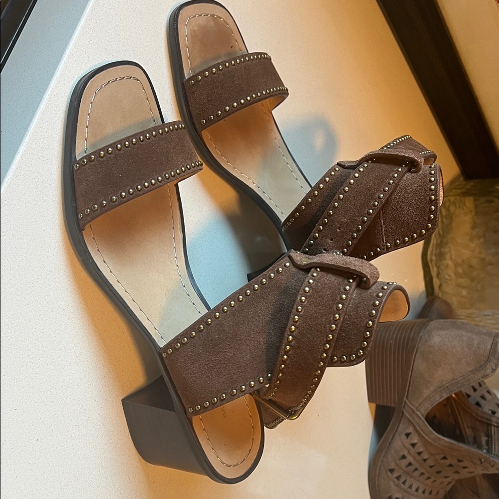 Banana Republic Brown Studded Sandals